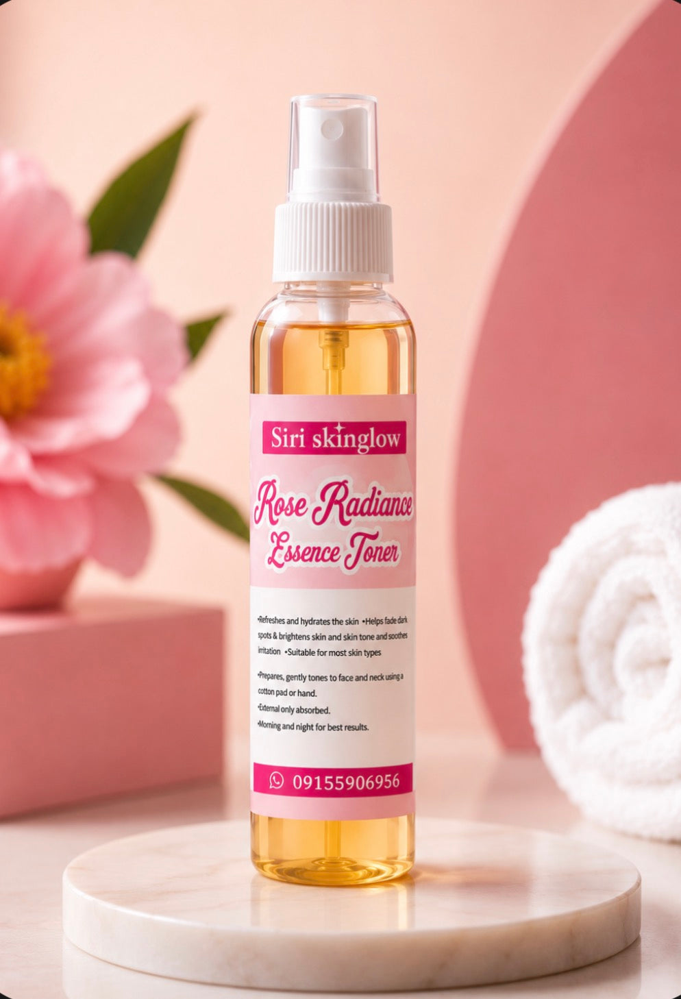 Siri Skinglow Rose Radiance Essence Toner